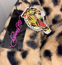 Cheetah Leopard Print Faux Fur Comforter (King)
